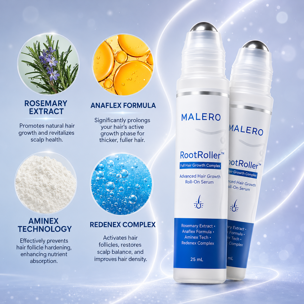 The RootRoller™ Full Hair Growth Complex Malero